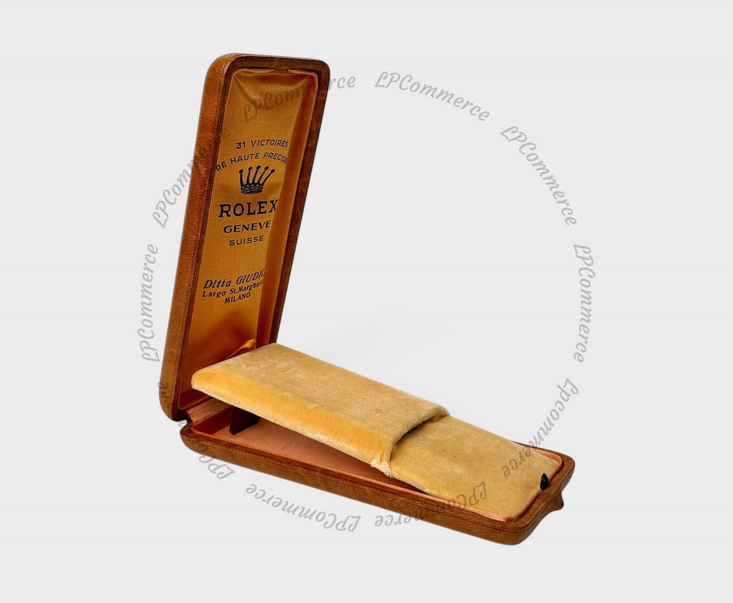 Scatola Rolex vintage anni 30-40 Giudici Milano 31 Victories giallo 2508 3330