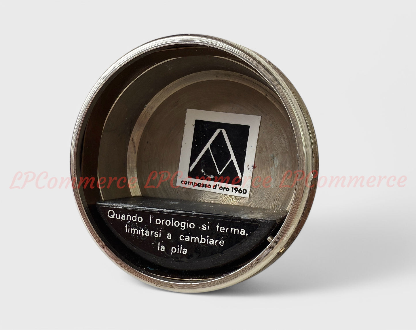 Orologio da tavolo Lorenz Static compasso d'oro 1960 table clock
