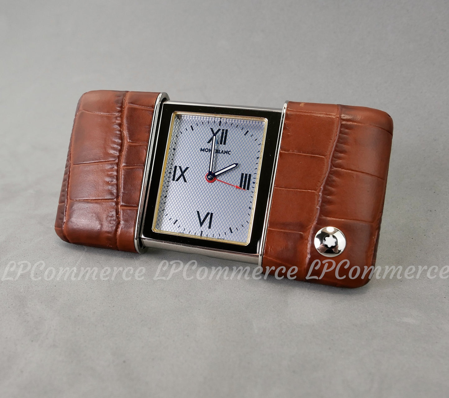 Orologio sveglia Montblanc funzionante travel clock wakes up tavolo table box