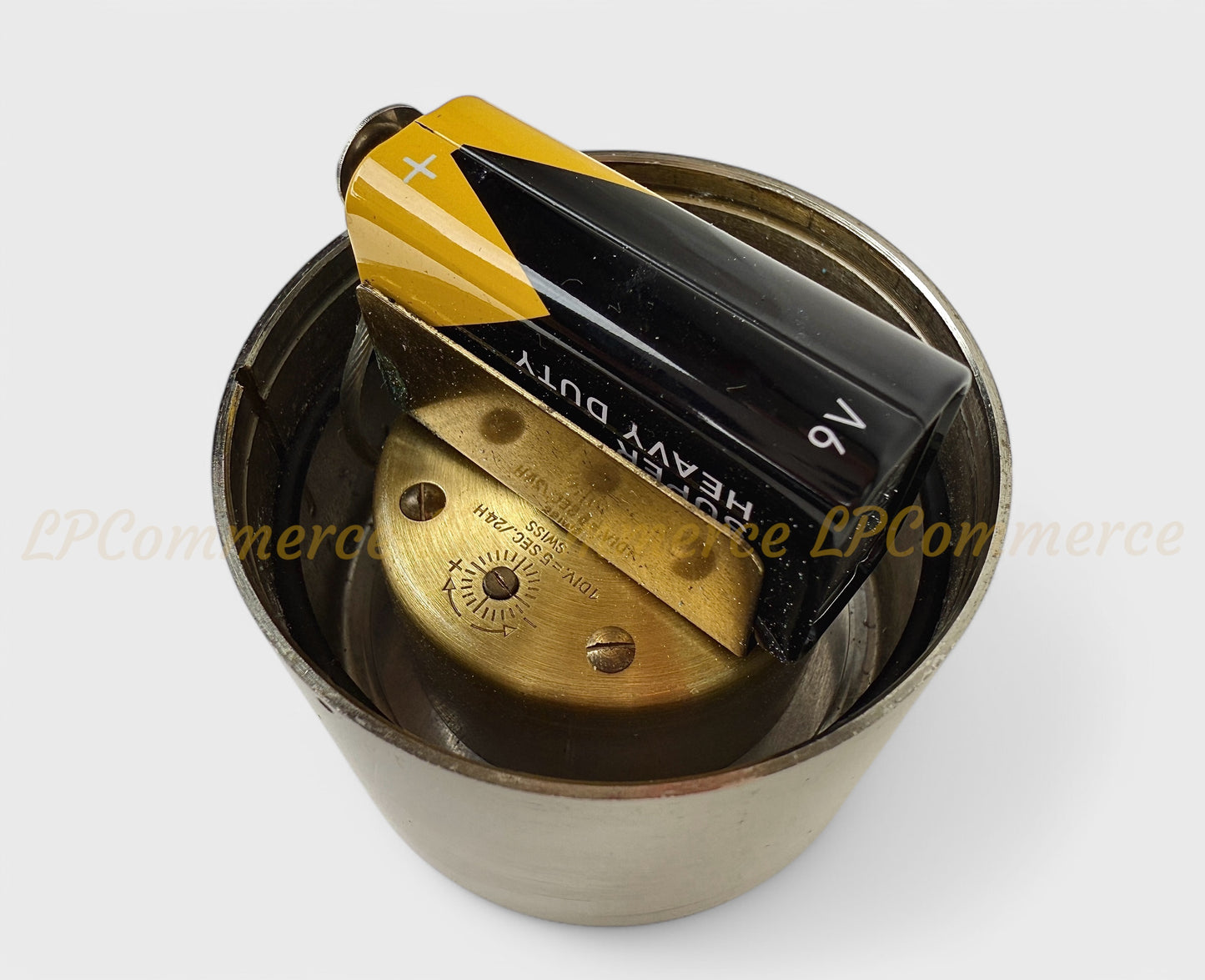 Orologio da tavolo Lorenz Static compasso d'oro 1960 table clock