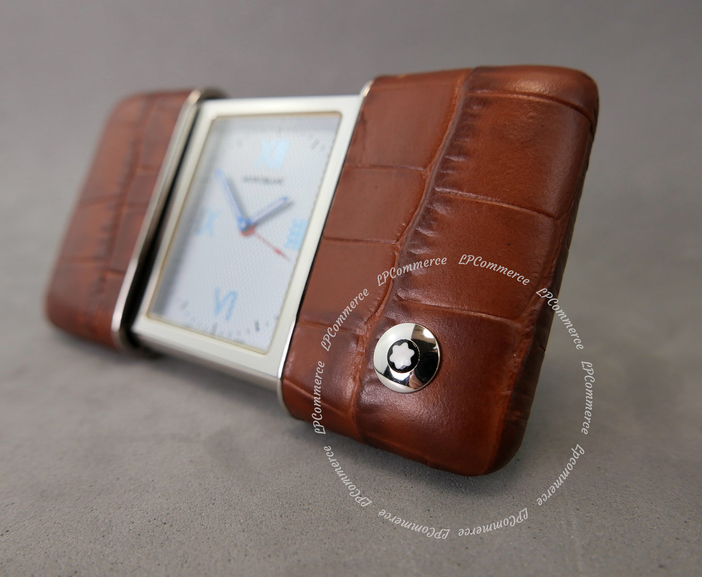 Orologio sveglia Montblanc funzionante travel clock wakes up tavolo table box