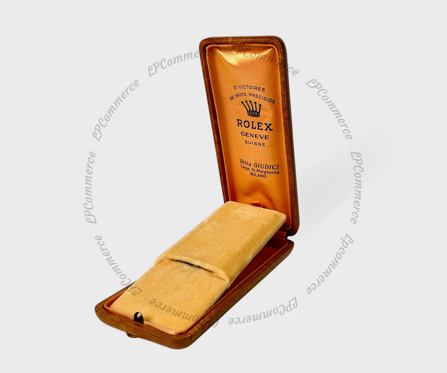 Scatola Rolex vintage anni 30-40 Giudici Milano 31 Victories giallo 2508 3330