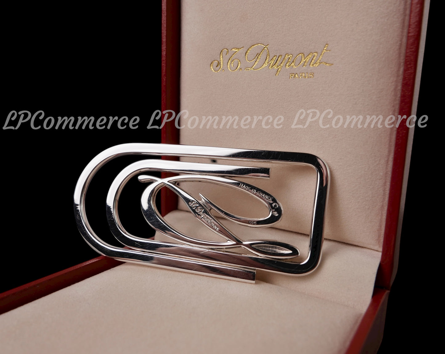 Fermasoldi S.T.Dupont argento massiccio 925 money clip pince a billets box