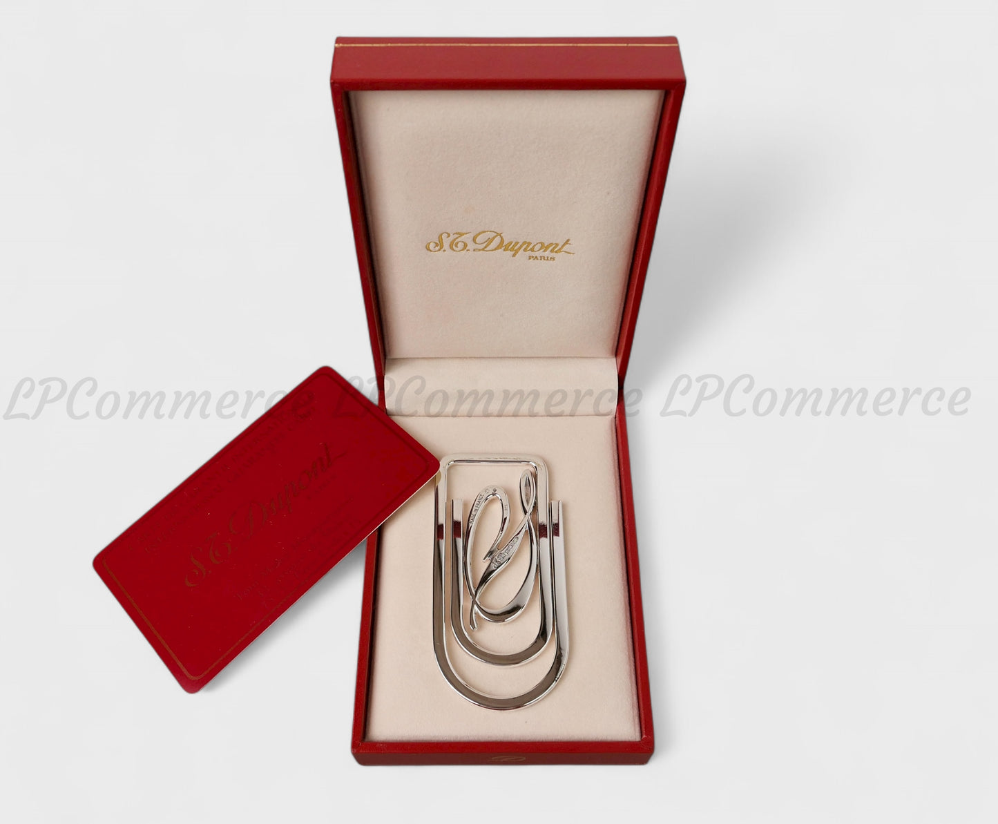 Fermasoldi S.T.Dupont argento massiccio 925 money clip pince a billets box