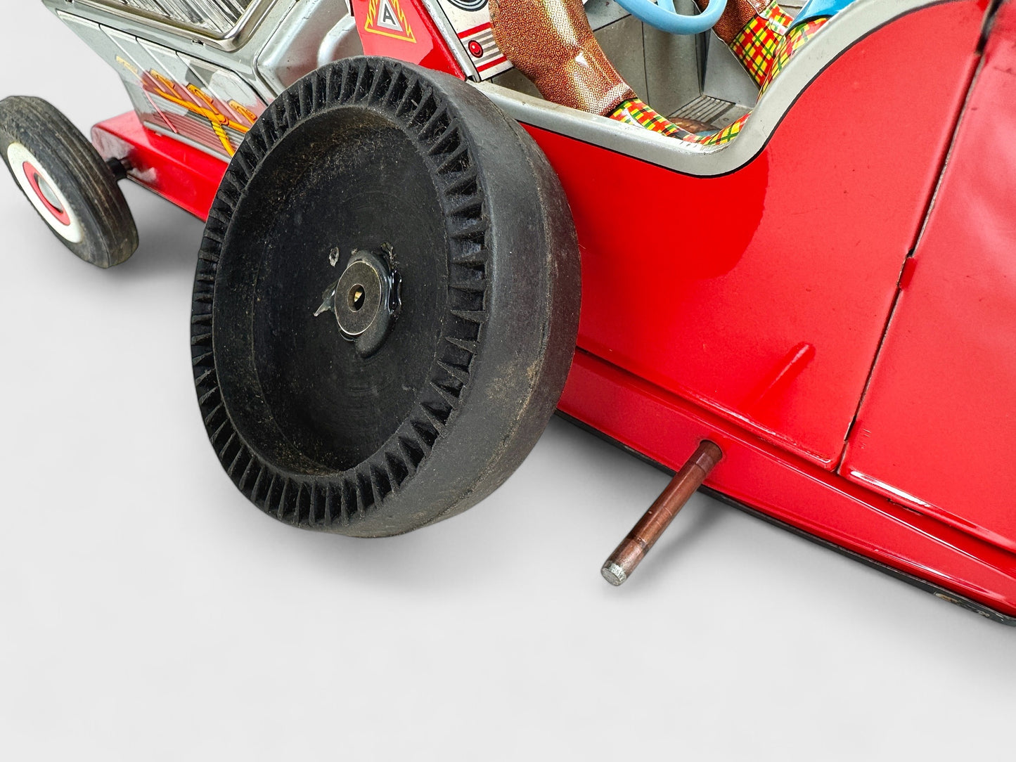 DAIYA Roadster V8 Tin Toy anni 50 Japan Battery FUNZIONANTE car giocattolo box