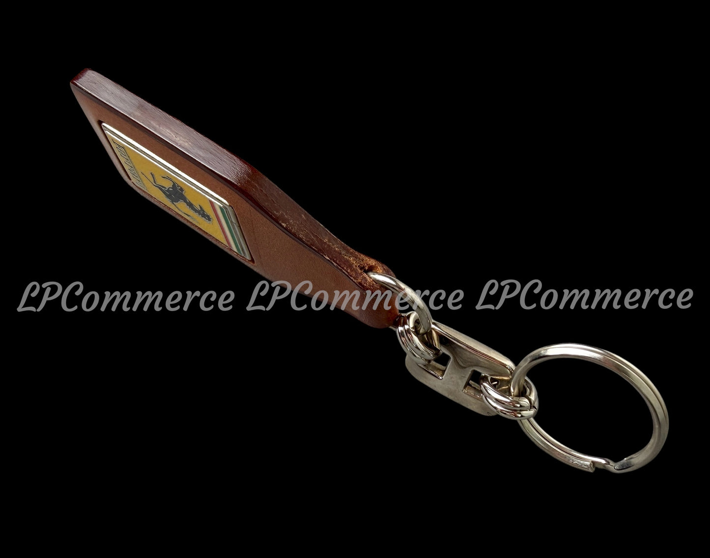 Portachiavi Ferrari smaltato cuoio Mondial 328 vintage rare keychain