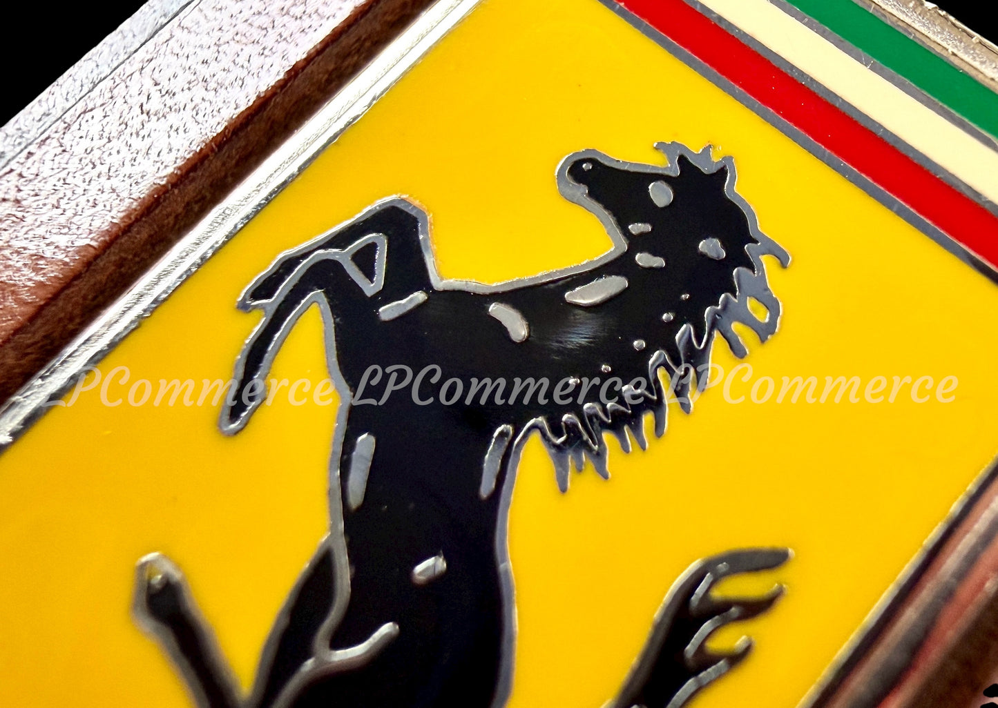 Portachiavi Ferrari smaltato cuoio Mondial 328 vintage rare keychain