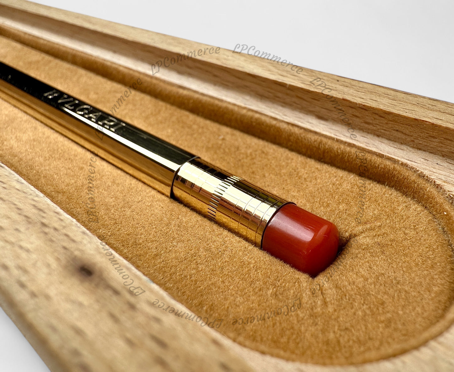 Penna Bulgari Argento massiccio 925 KOSKA matita NOS pen pencil corallo coral