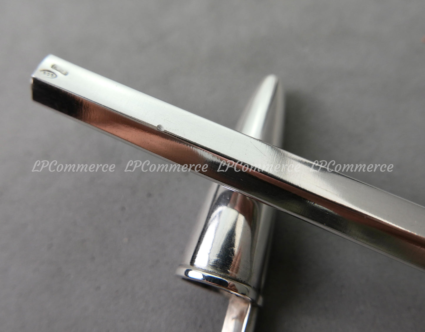 Penna Bic argento massiccio 925% ballpoint silver solid