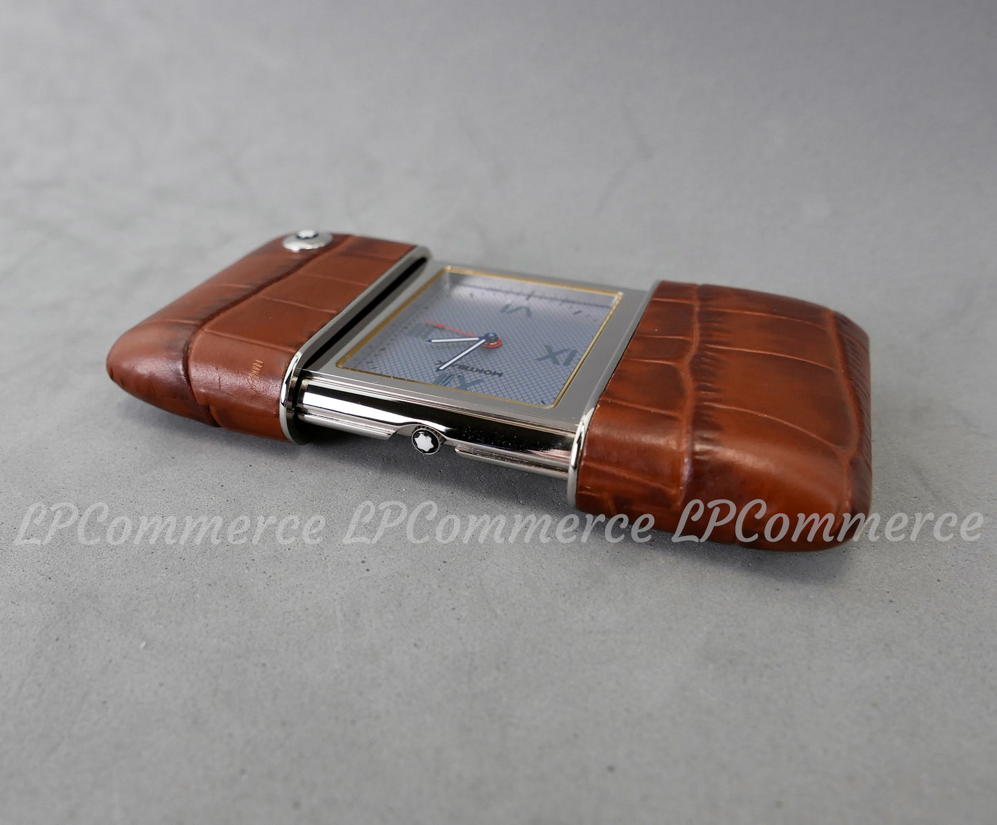 Orologio sveglia Montblanc funzionante travel clock wakes up tavolo table box