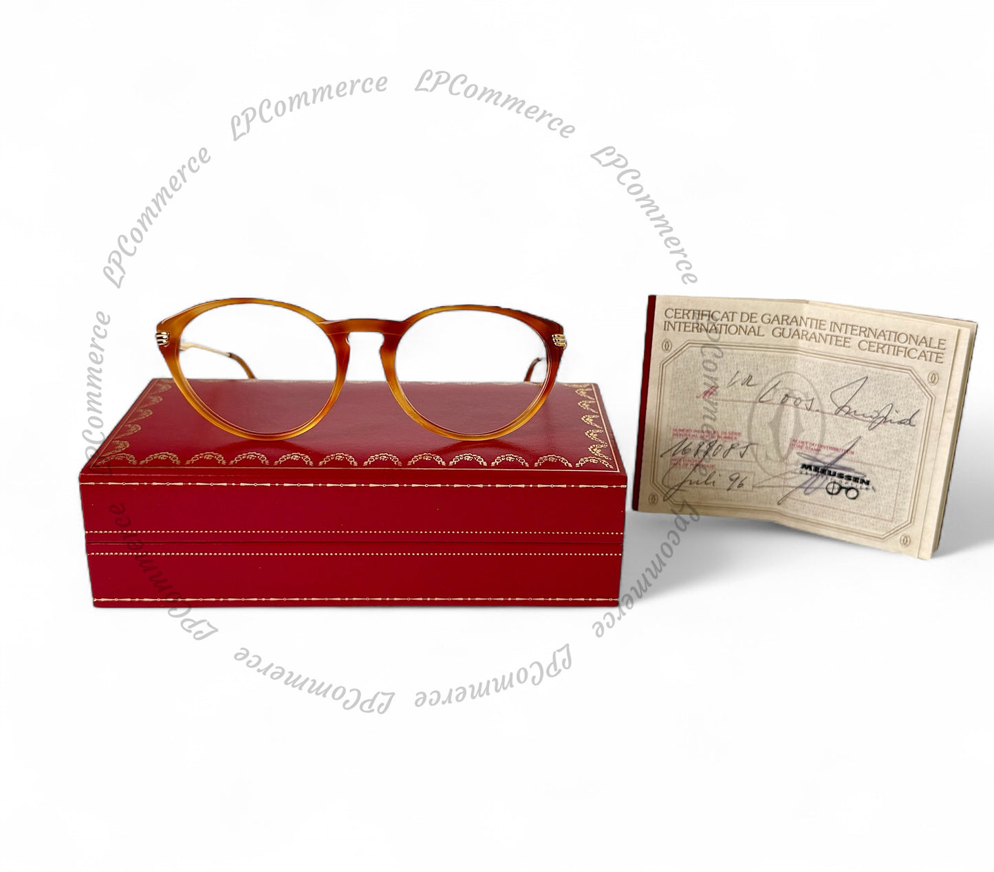Occhiali Cartier Donna Trinity 52-18 box astuccio custodia sunglasses Santos