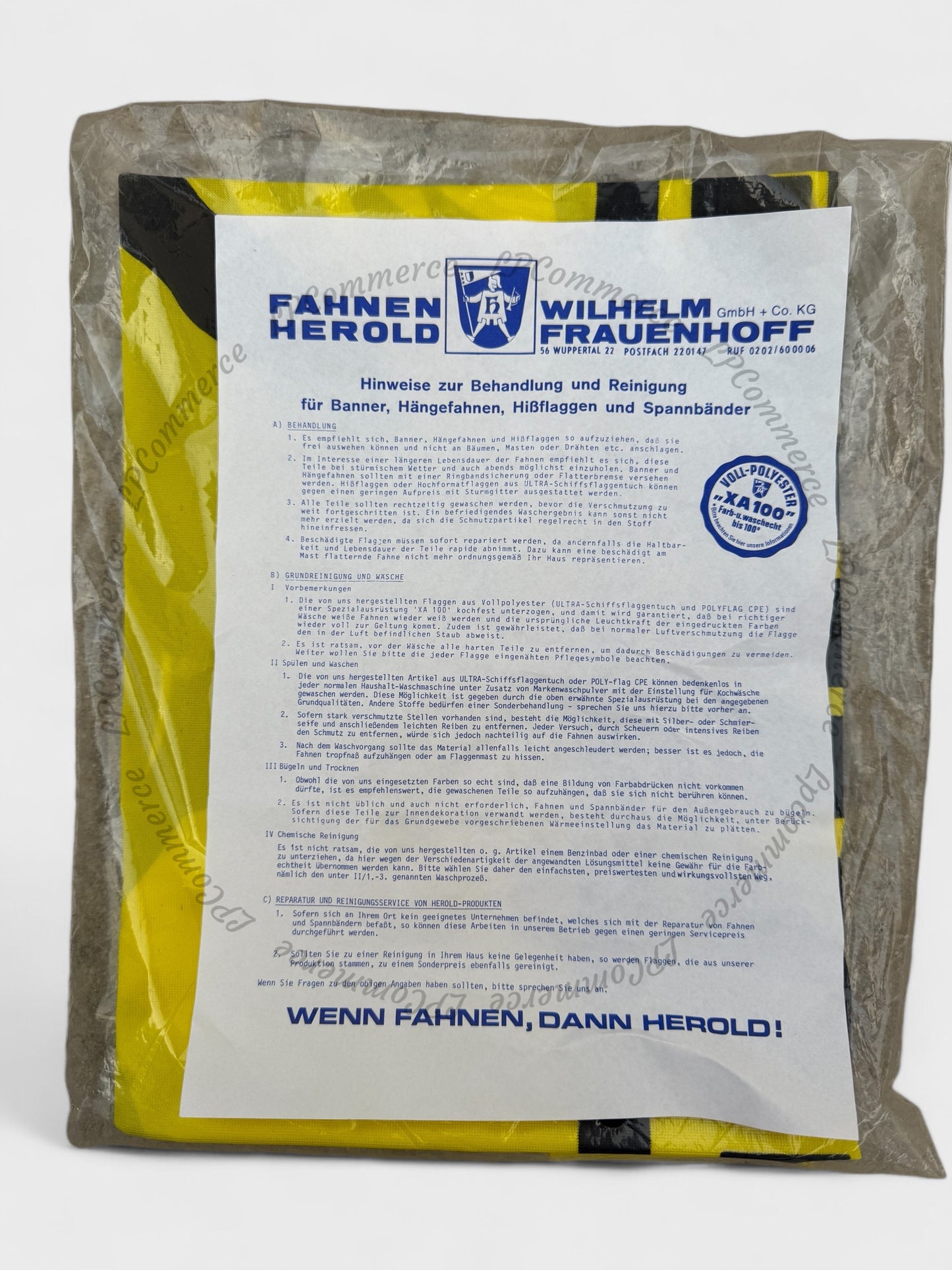 Bandiera Ferrari dealership ufficiale Fahnen Herold Wilhelm Frauenhoof