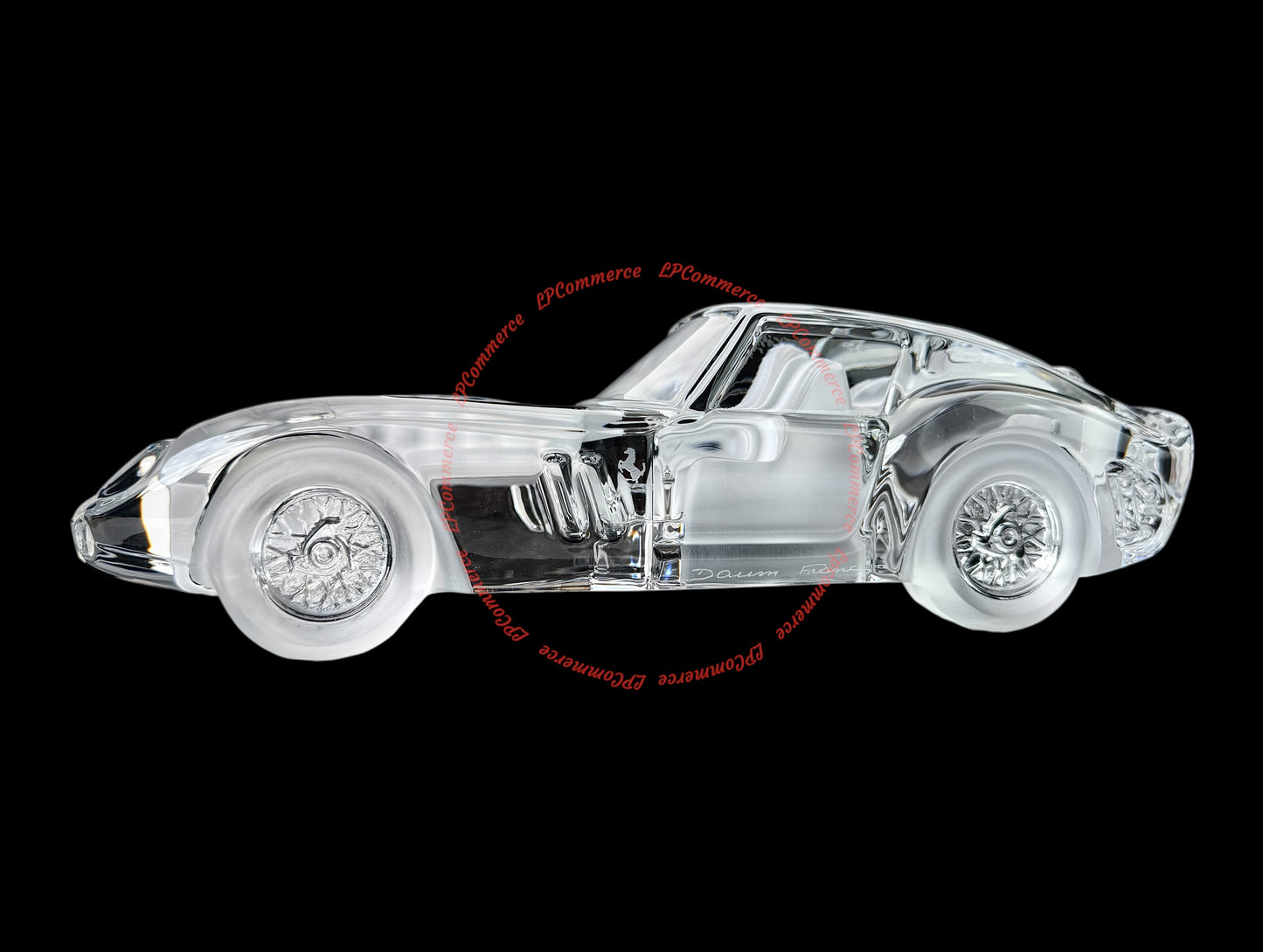 Ferrari 250 GTO cristallo Daum France big size 30cm glass rare