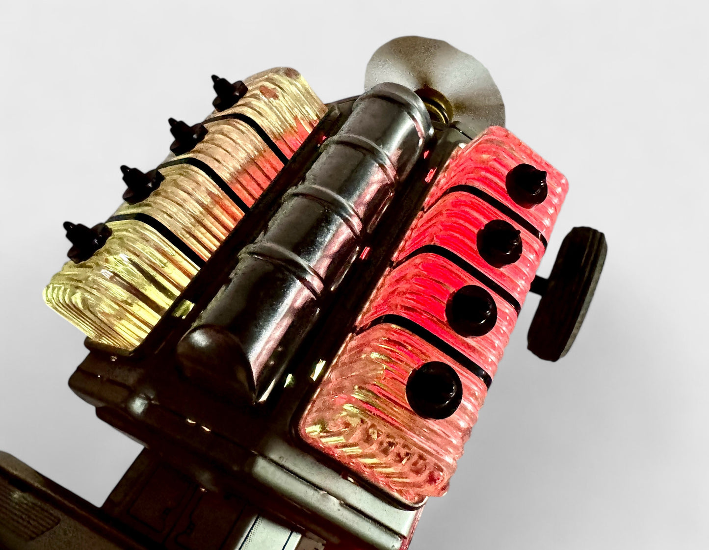 DAIYA Roadster V8 Tin Toy anni 50 Japan Battery FUNZIONANTE car giocattolo box