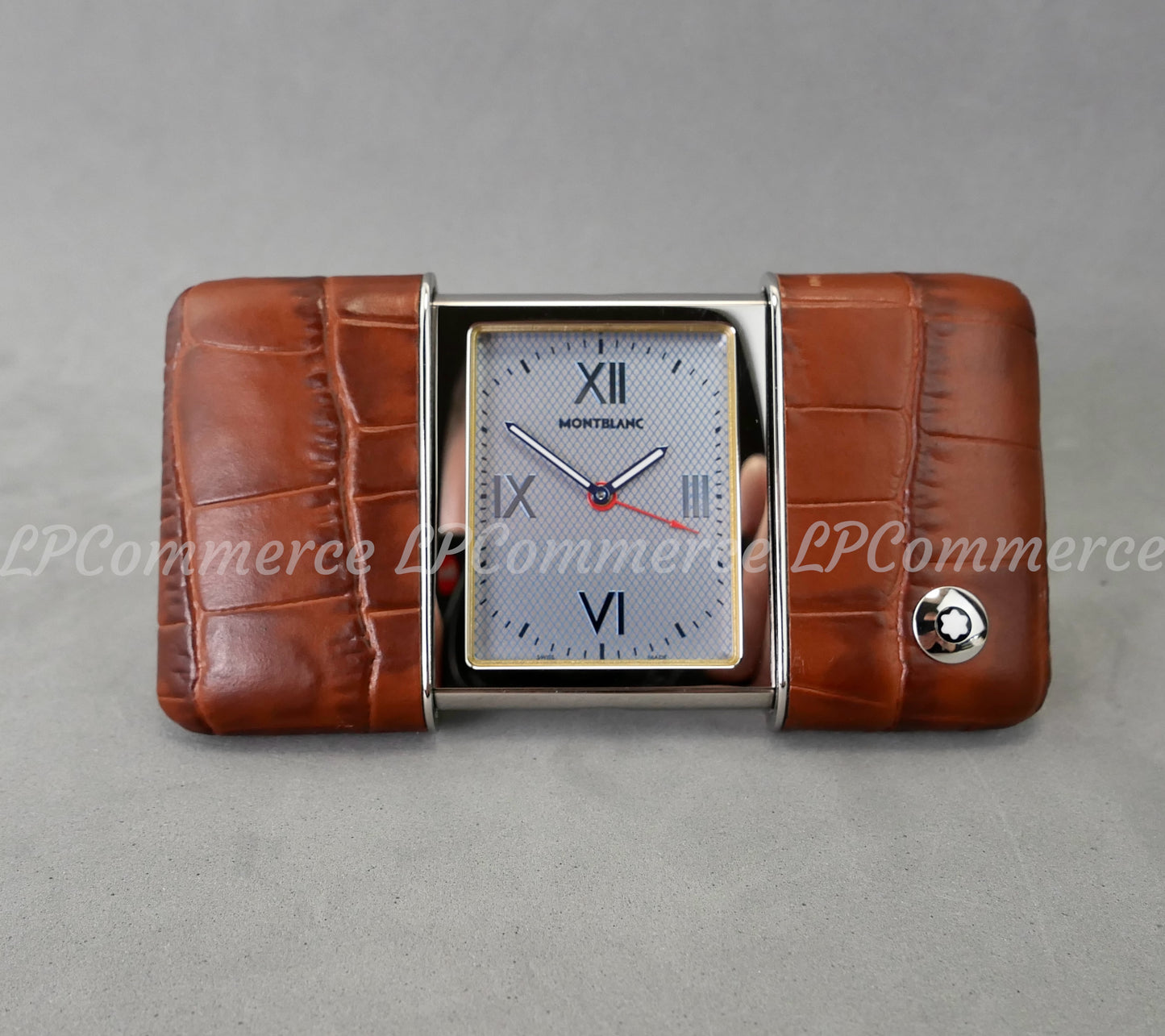 Orologio sveglia Montblanc funzionante travel clock wakes up tavolo table box