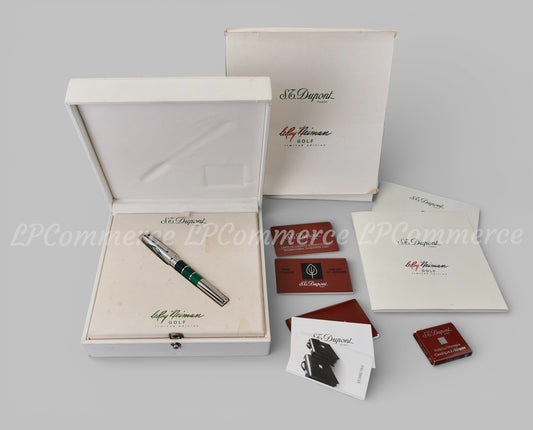 Penna stilografica S.T. Dupont Leroy Neiman Golf NOS gold 18K 750 fountain pen