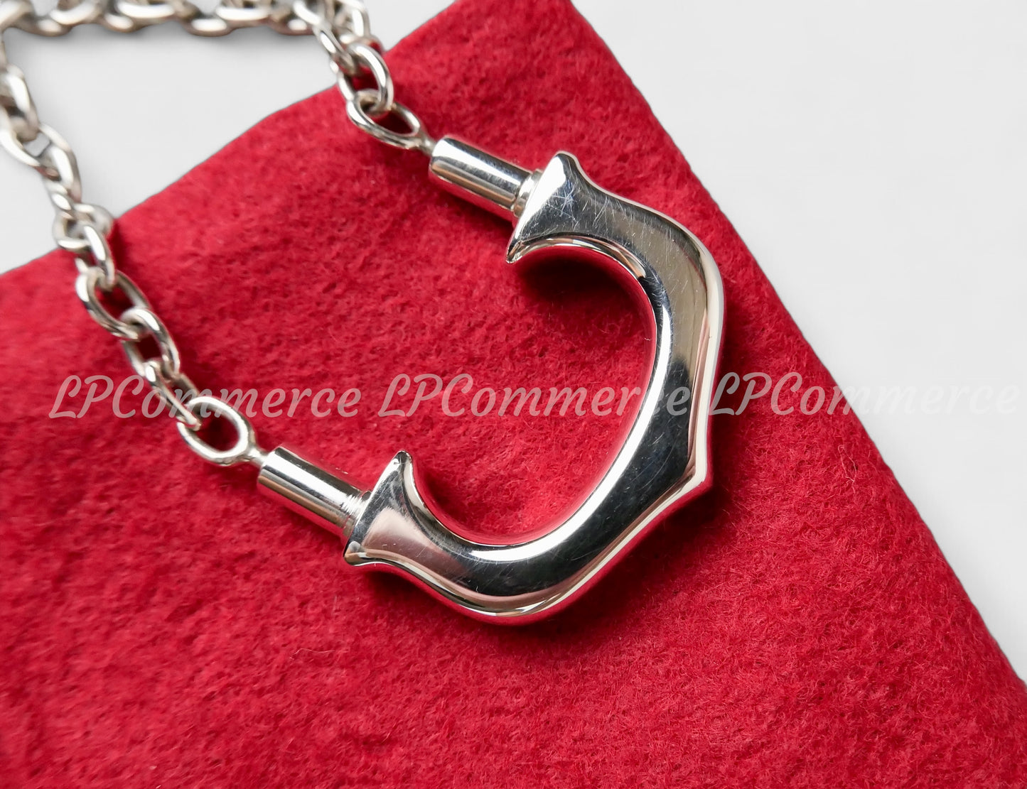 Portachiavi Cartier C Argento 925 NOS silver Keychain box porte-clés T1220109