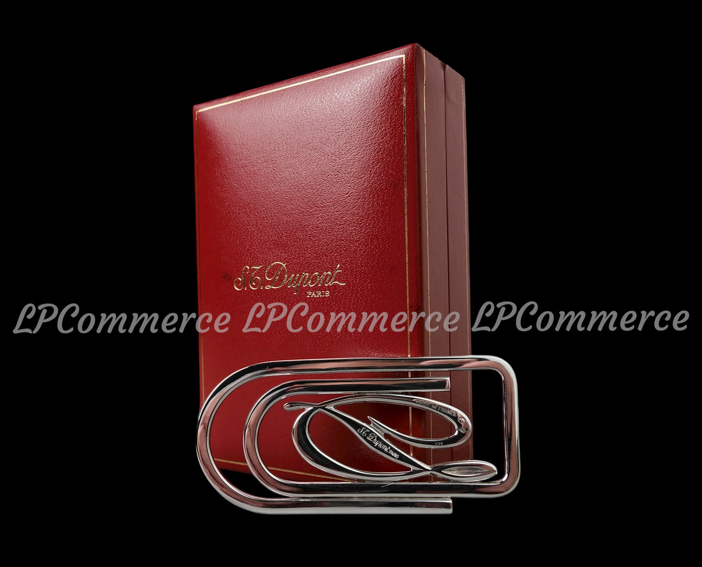 Fermasoldi S.T.Dupont argento massiccio 925 money clip pince a billets box