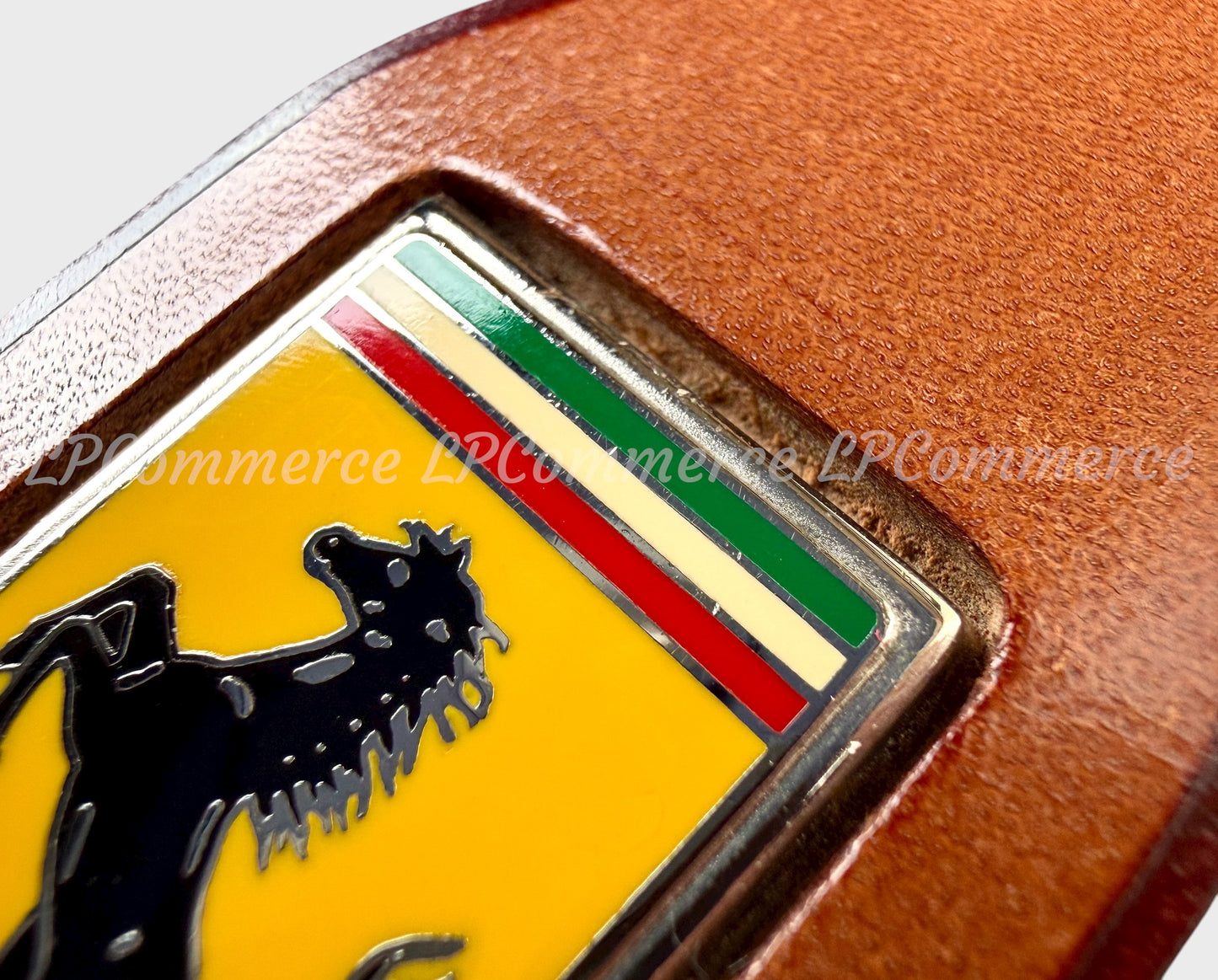 Portachiavi Ferrari smaltato cuoio Mondial 328 vintage rare keychain