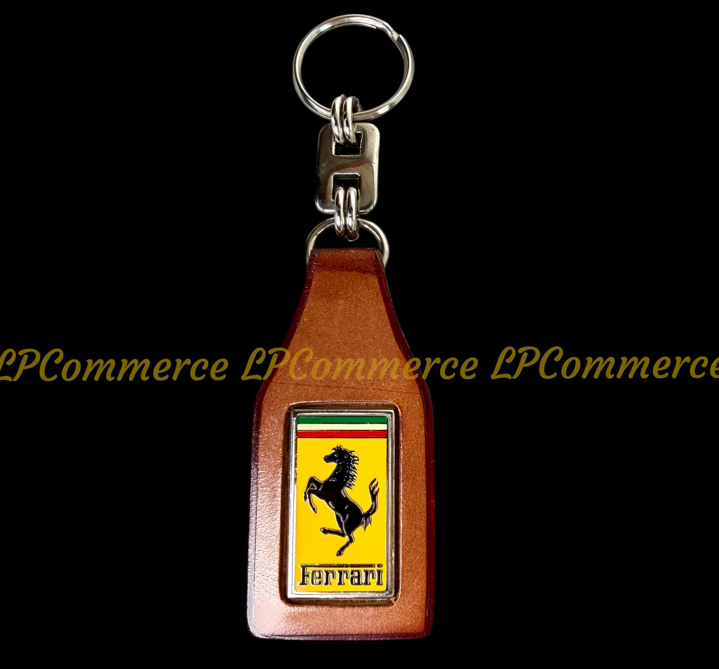 Portachiavi Ferrari smaltato cuoio Mondial 328 vintage rare keychain
