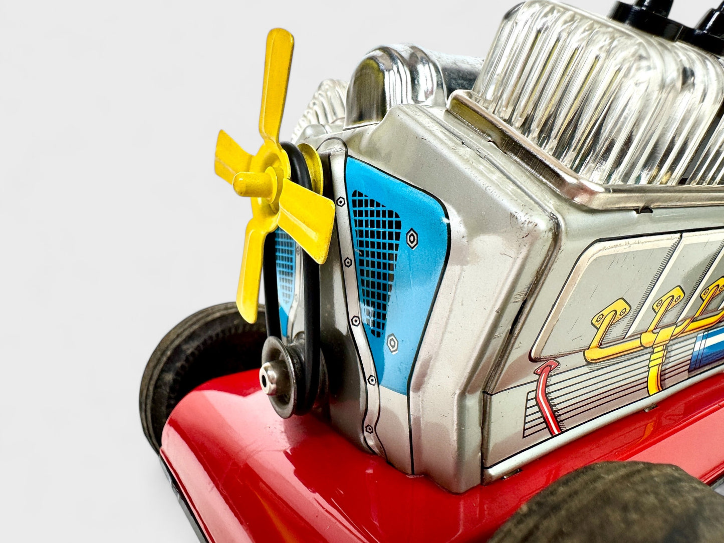 DAIYA Roadster V8 Tin Toy anni 50 Japan Battery FUNZIONANTE car giocattolo box