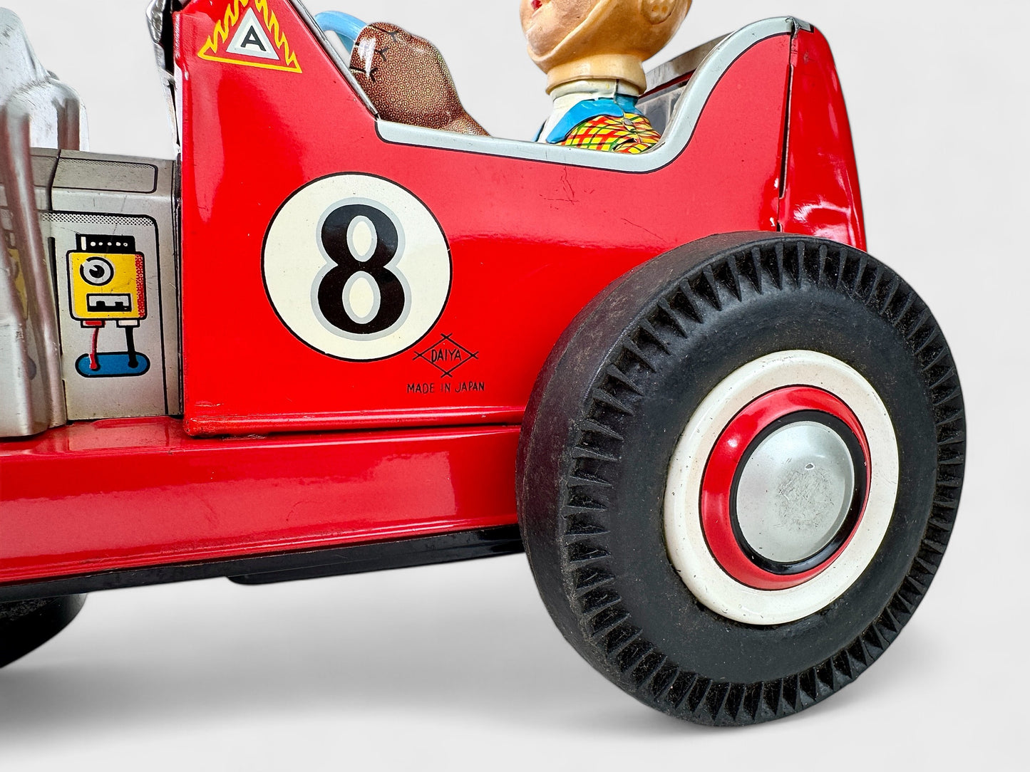 DAIYA Roadster V8 Tin Toy anni 50 Japan Battery FUNZIONANTE car giocattolo box