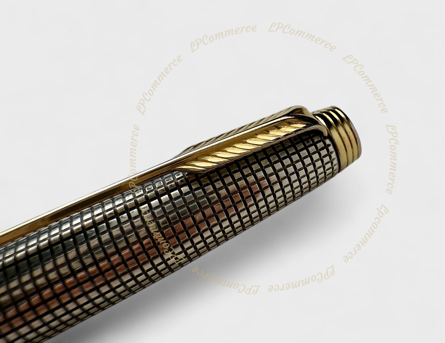 Penna Parker 75 Ciselè stilografica argento 925 oro 14K 585 box fountain pen