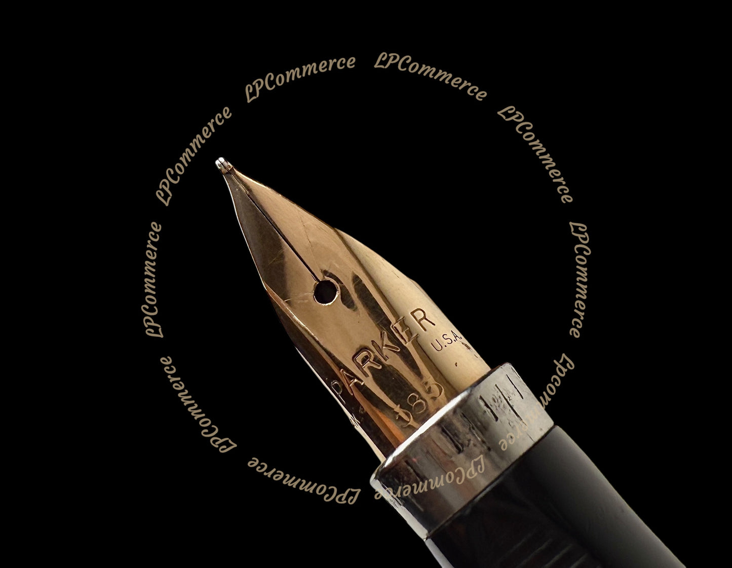 Penna Parker 75 Ciselè stilografica argento 925 oro 14K 585 box fountain pen