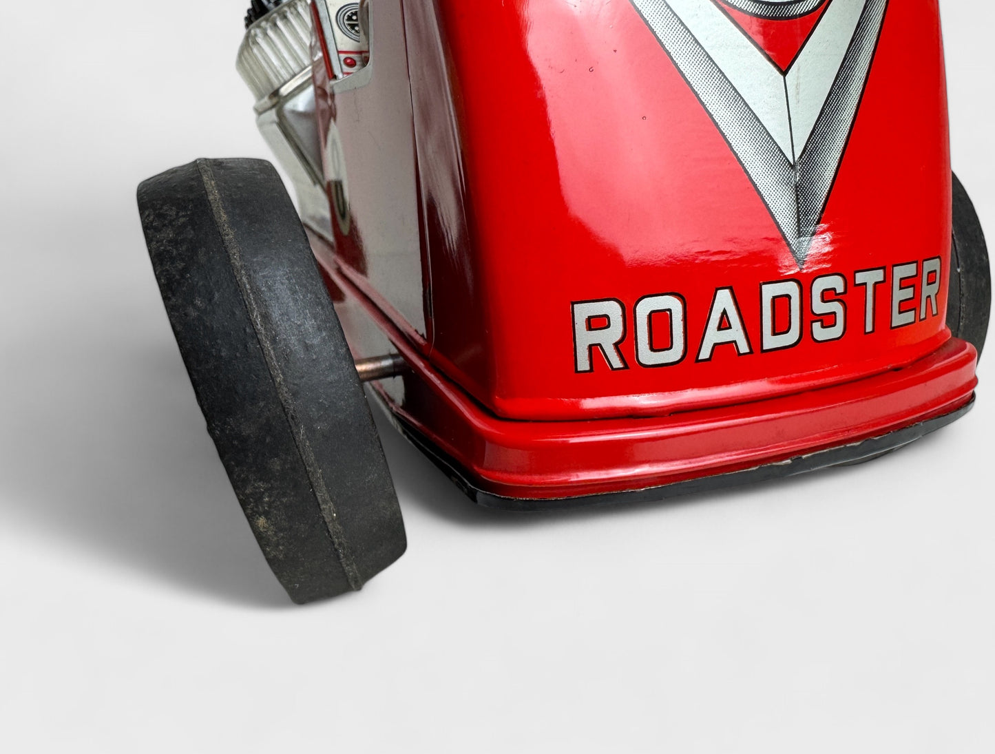 DAIYA Roadster V8 Tin Toy anni 50 Japan Battery FUNZIONANTE car giocattolo box