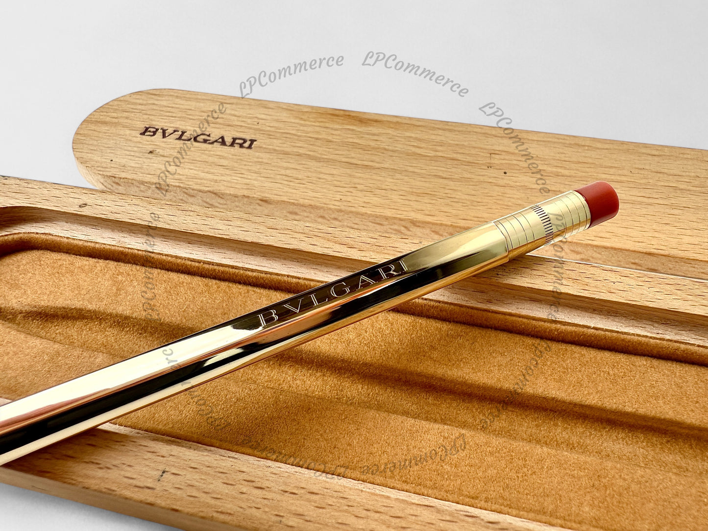 Penna Bulgari Argento massiccio 925 KOSKA matita NOS pen pencil corallo coral