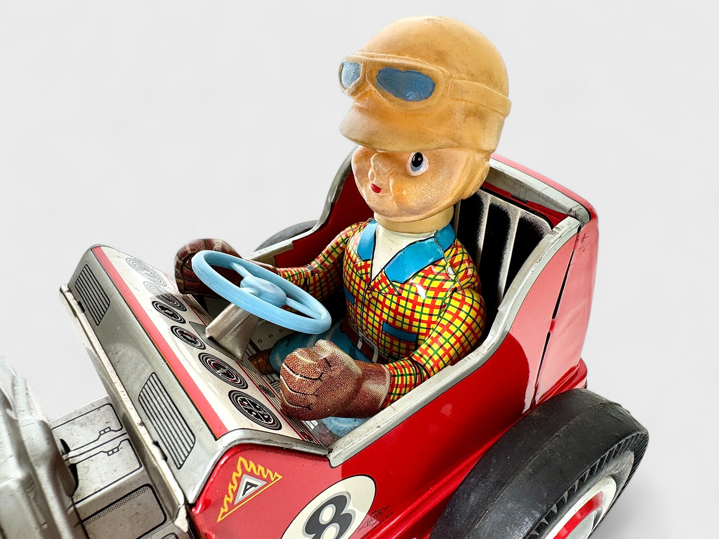 DAIYA Roadster V8 Tin Toy anni 50 Japan Battery FUNZIONANTE car giocattolo box