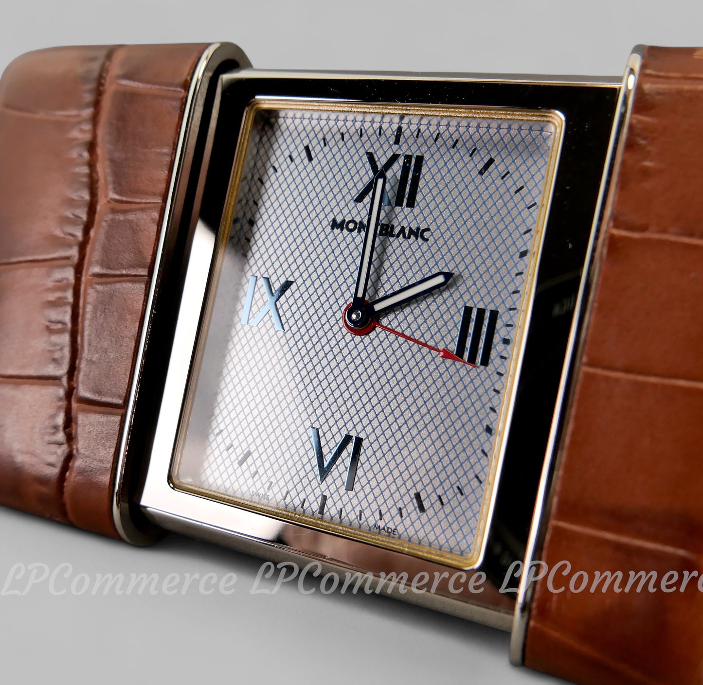 Orologio sveglia Montblanc funzionante travel clock wakes up tavolo table box