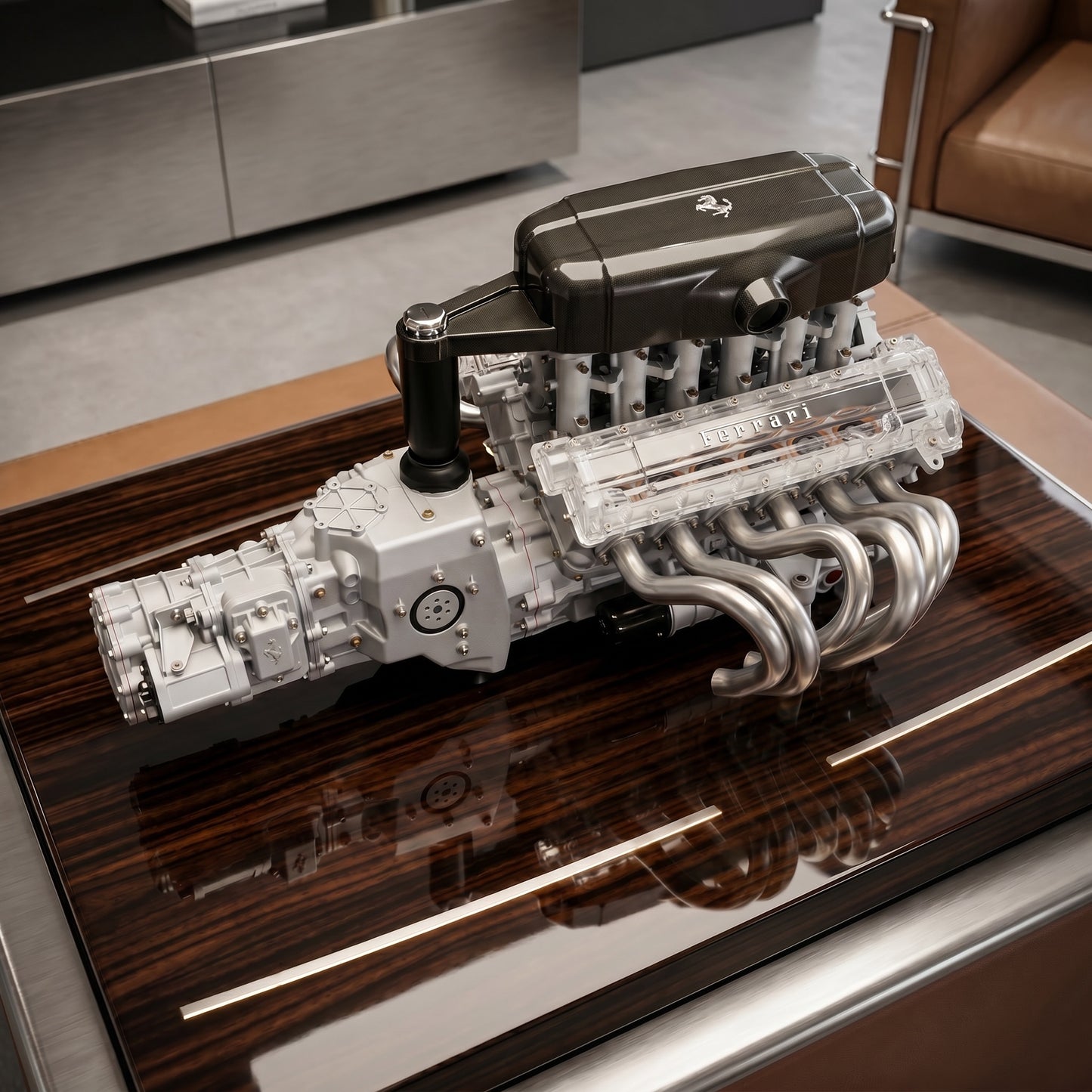 Motore Ferrari 12 cilindri DeAgostini scala 1:4 engine