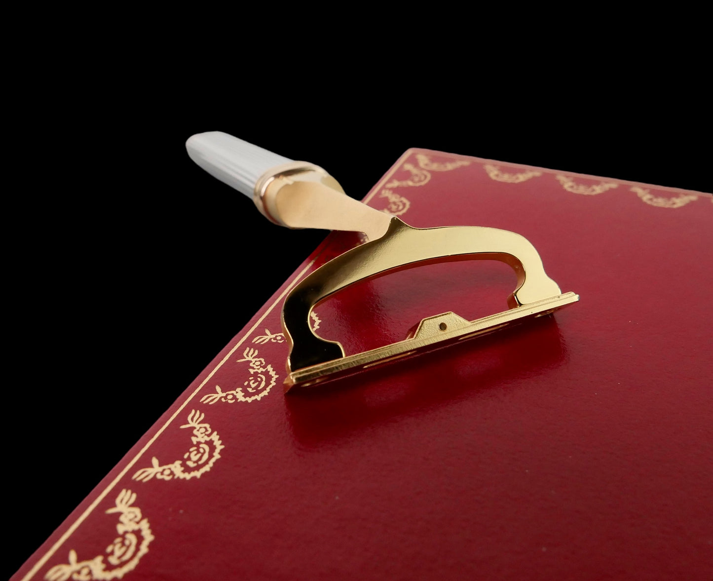 Rasoio da barba Cartier Santos NOS pasha lametta razor box garanzia vintage rare