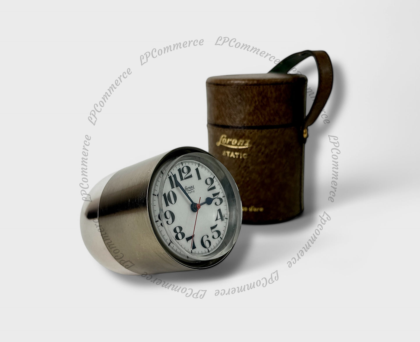Orologio da tavolo Lorenz Static compasso d'oro 1960 table clock