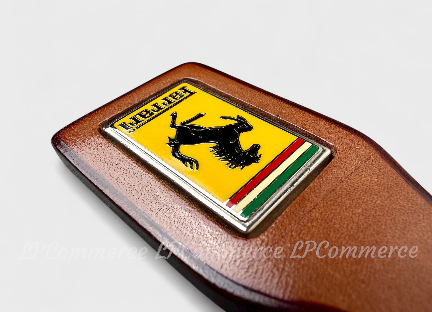 Portachiavi Ferrari smaltato cuoio Mondial 328 vintage rare keychain