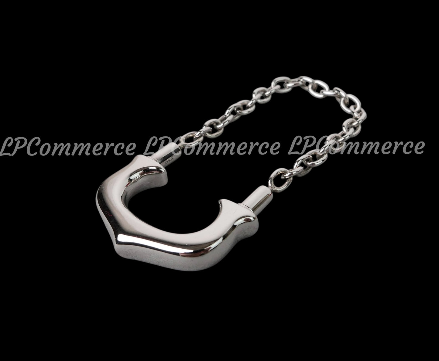 Portachiavi Cartier C Argento 925 NOS silver Keychain box porte-clés T1220109