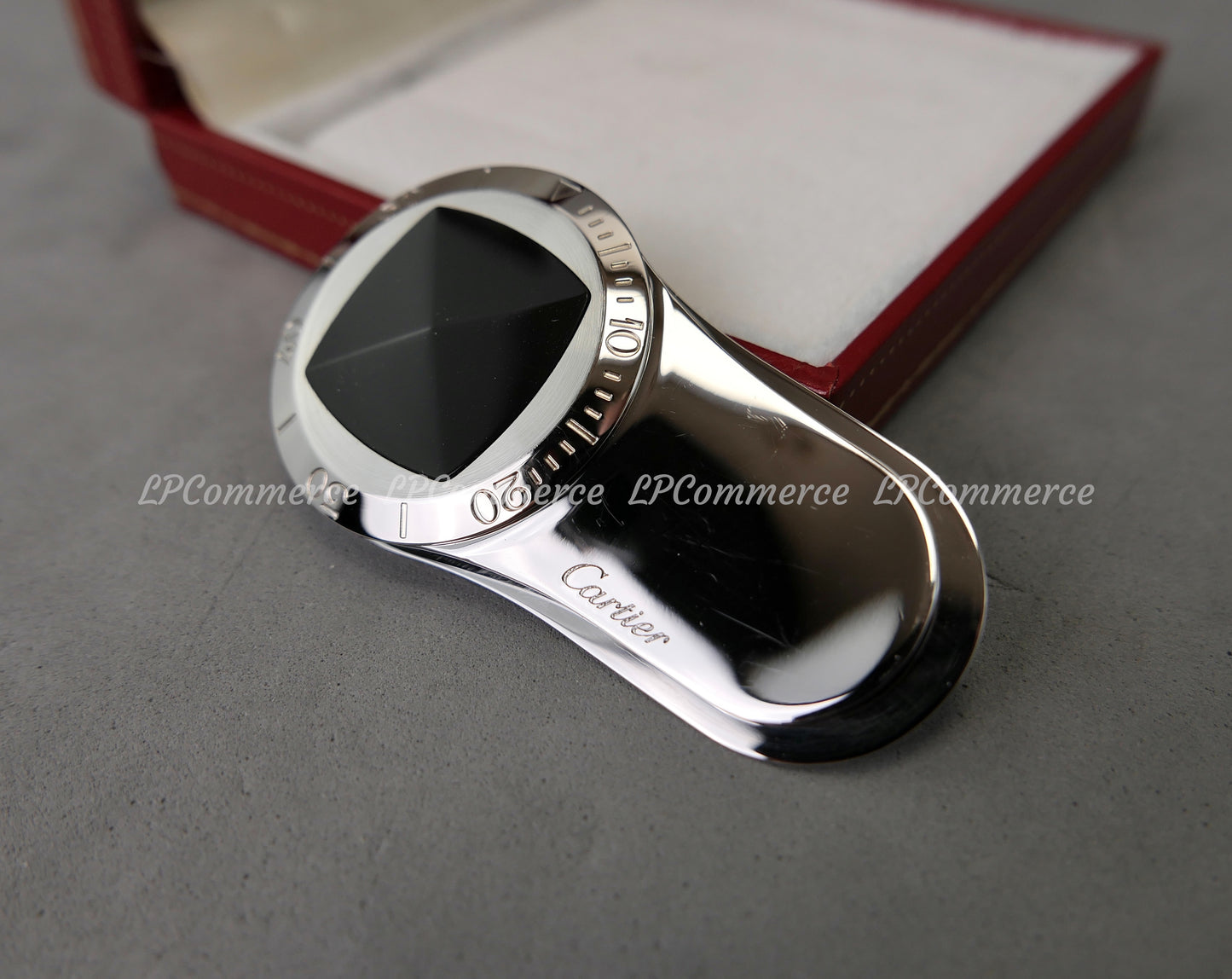 Fermasoldi Cartier Pasha design Watch money clip box rare collezione