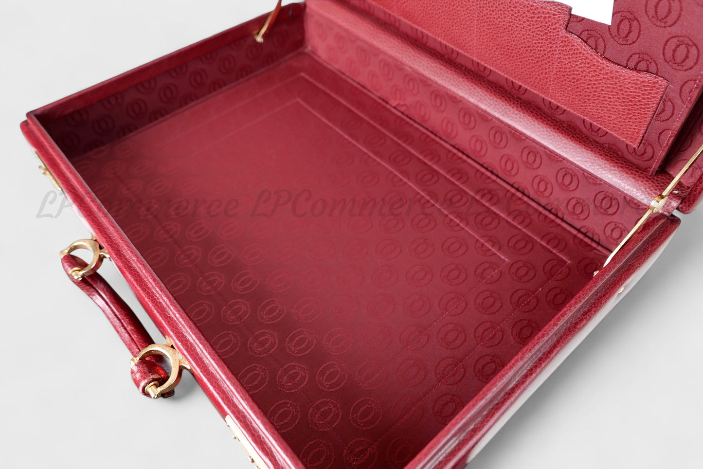 Valigia 24h Cartier borsa bag suitcase Santos Trinity pelle combinazione