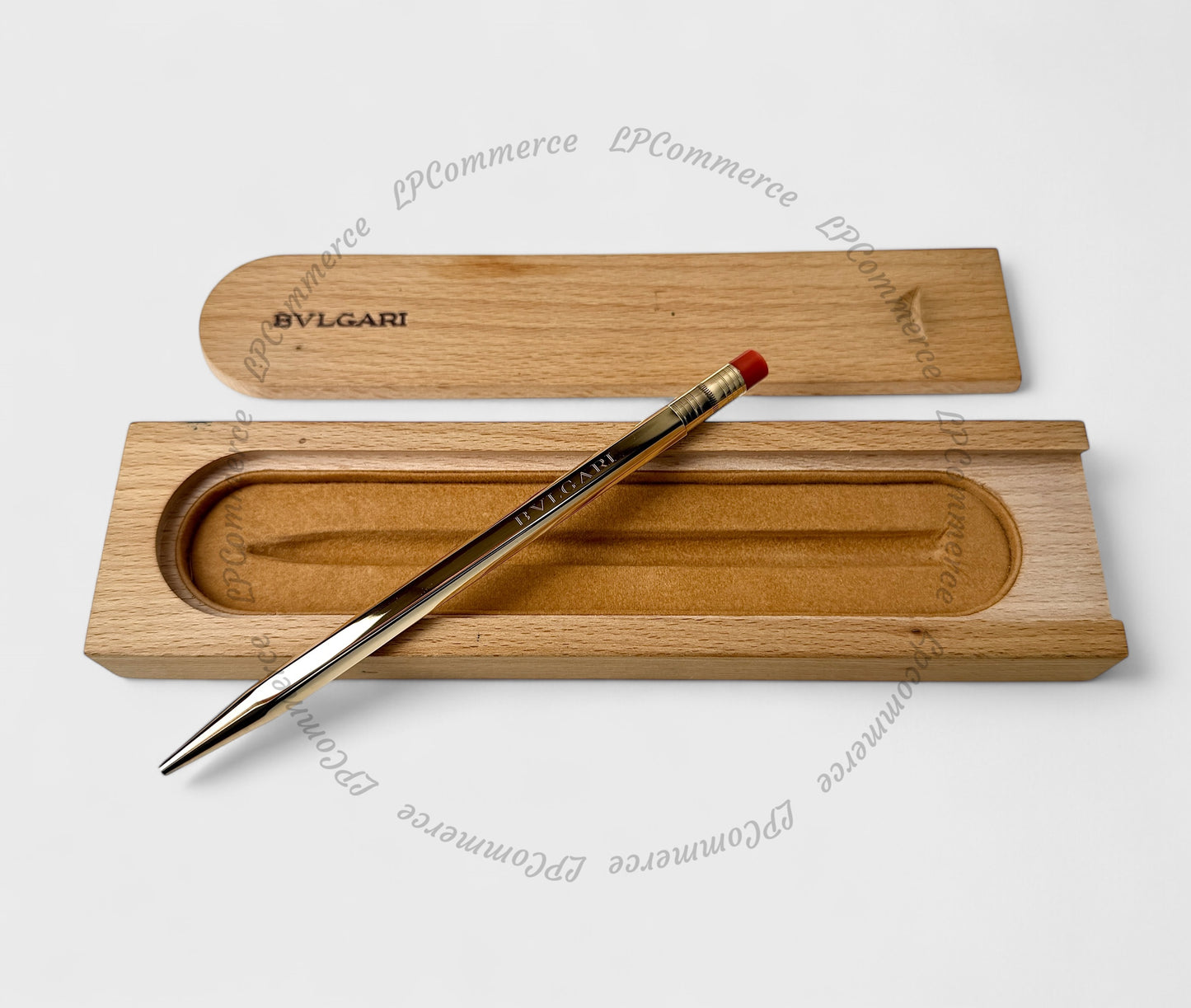 Penna Bulgari Argento massiccio 925 KOSKA matita NOS pen pencil corallo coral