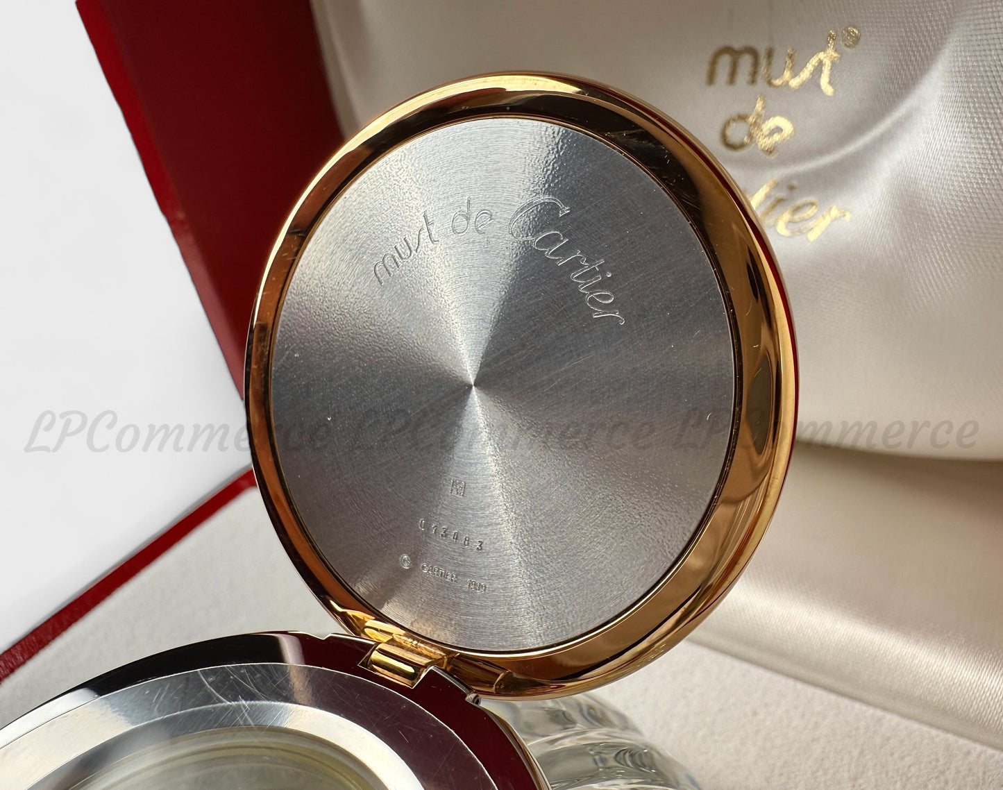 Calamaio Cartier Trinity Santos NOS inchiostro penna stilografica inkwell box