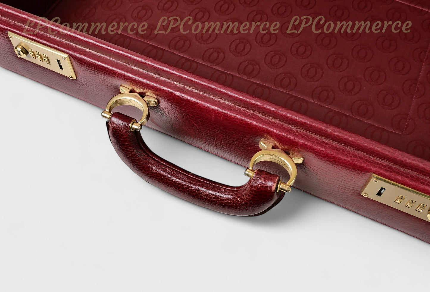 Valigia 24h Cartier borsa bag suitcase Santos Trinity pelle combinazione