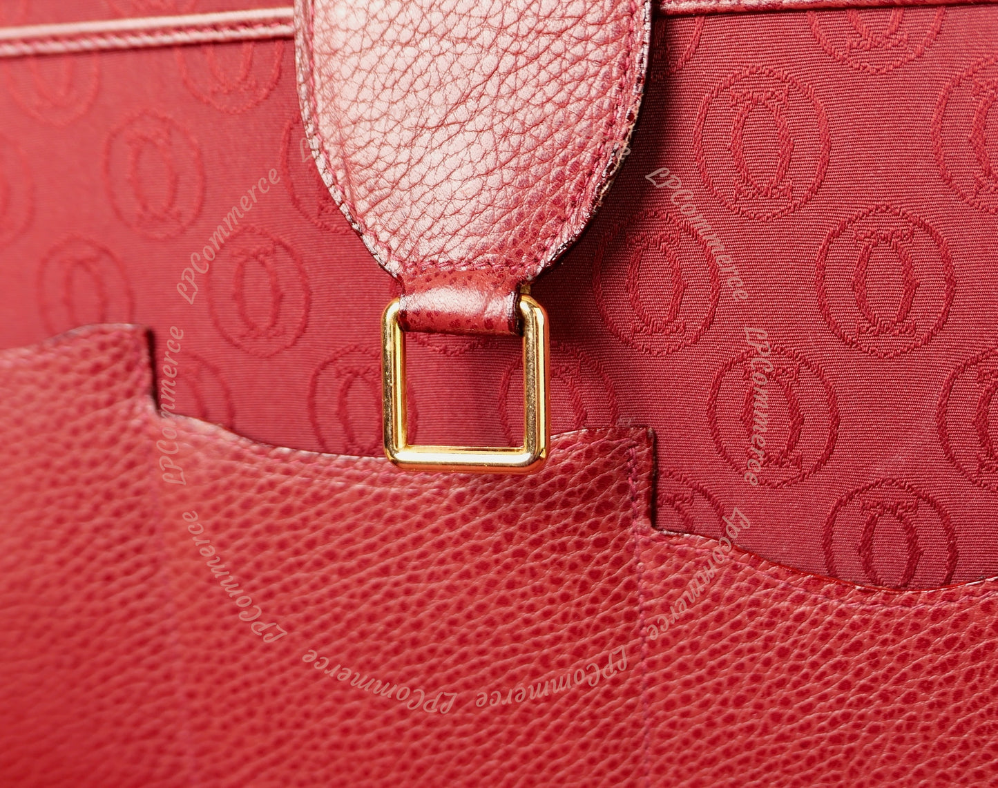 Valigia 24h Cartier borsa bag suitcase Santos Trinity pelle combinazione