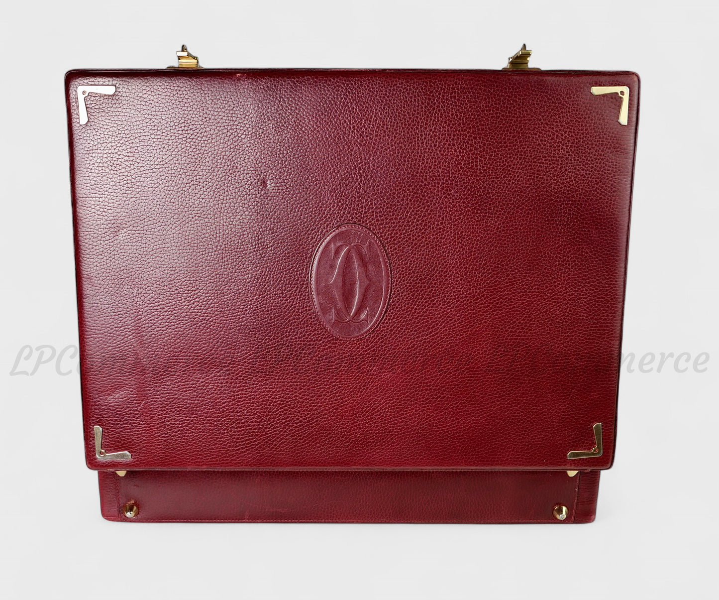 Valigia 24h Cartier borsa bag suitcase Santos Trinity pelle combinazione
