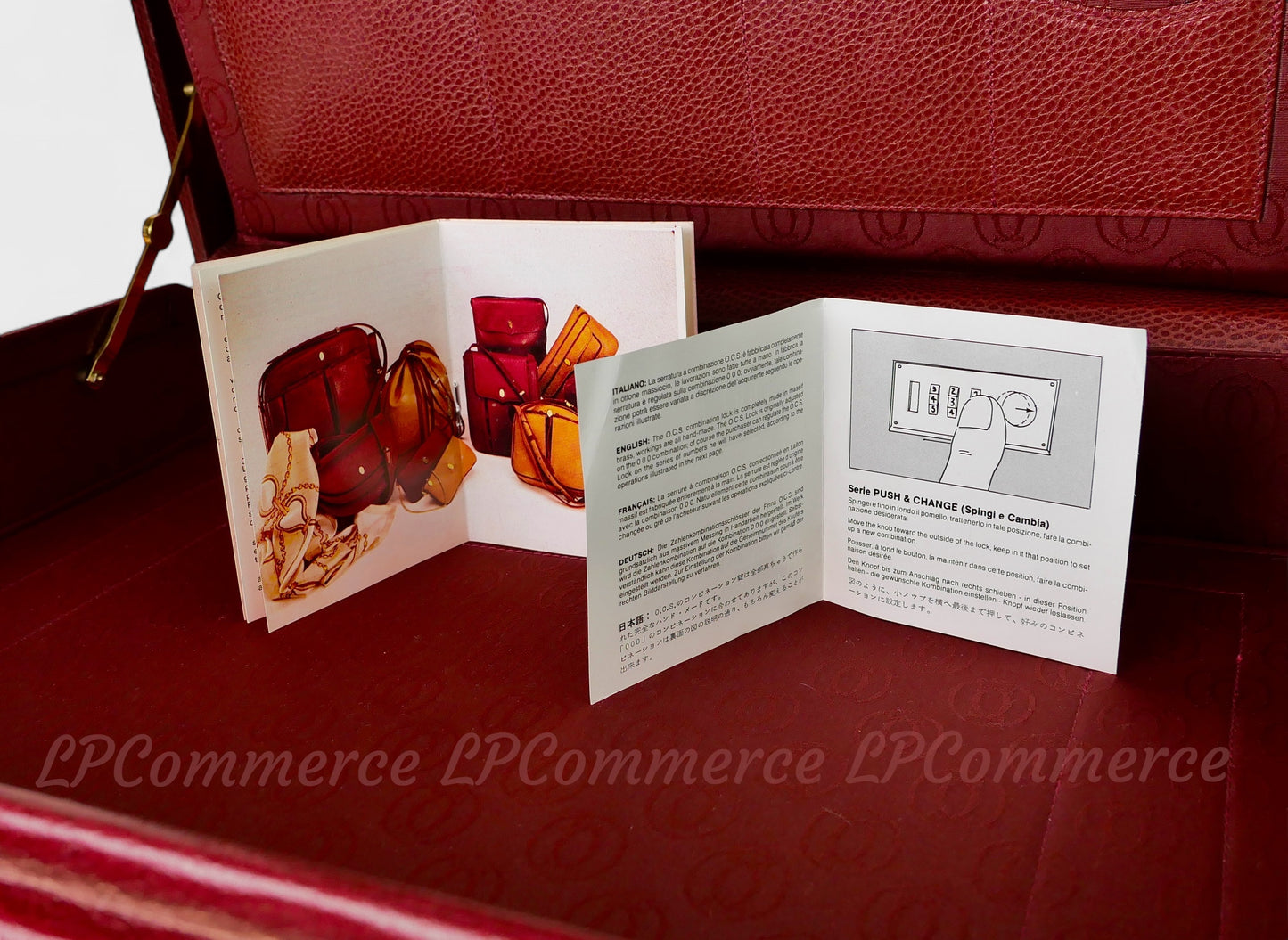Valigia 24h Cartier borsa bag suitcase Santos Trinity pelle combinazione