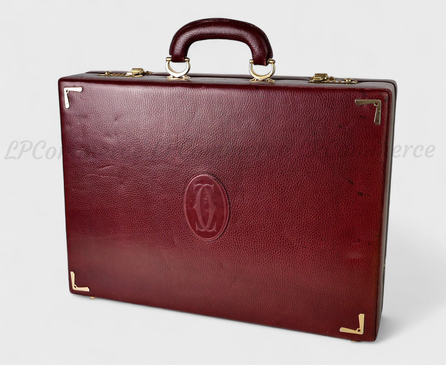 Valigia 24h Cartier borsa bag suitcase Santos Trinity pelle combinazione