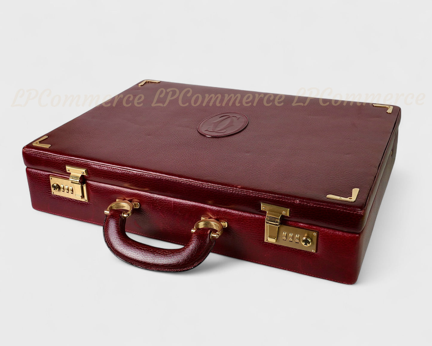 Valigia 24h Cartier borsa bag suitcase Santos Trinity pelle combinazione
