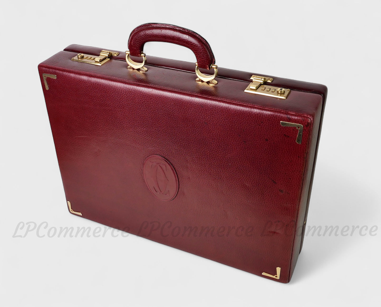 Valigia 24h Cartier borsa bag suitcase Santos Trinity pelle combinazione
