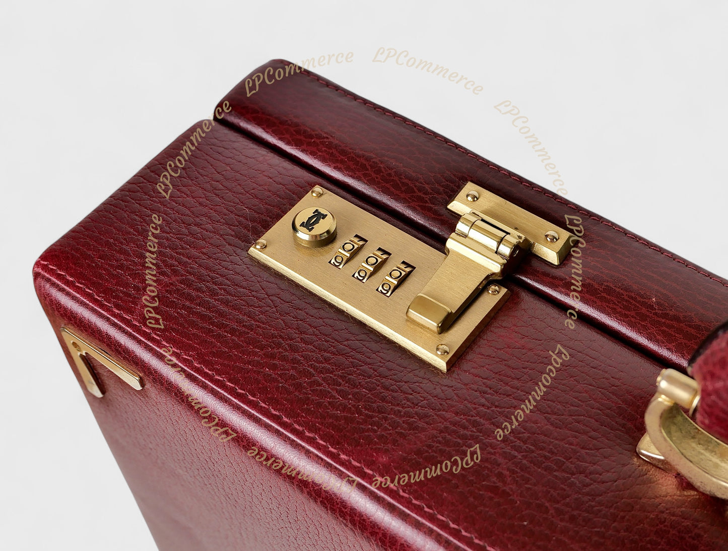 Valigia 24h Cartier borsa bag suitcase Santos Trinity pelle combinazione