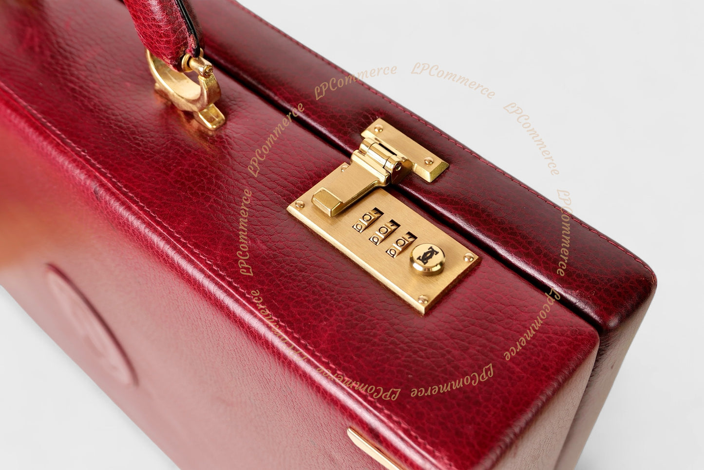 Valigia 24h Cartier borsa bag suitcase Santos Trinity pelle combinazione